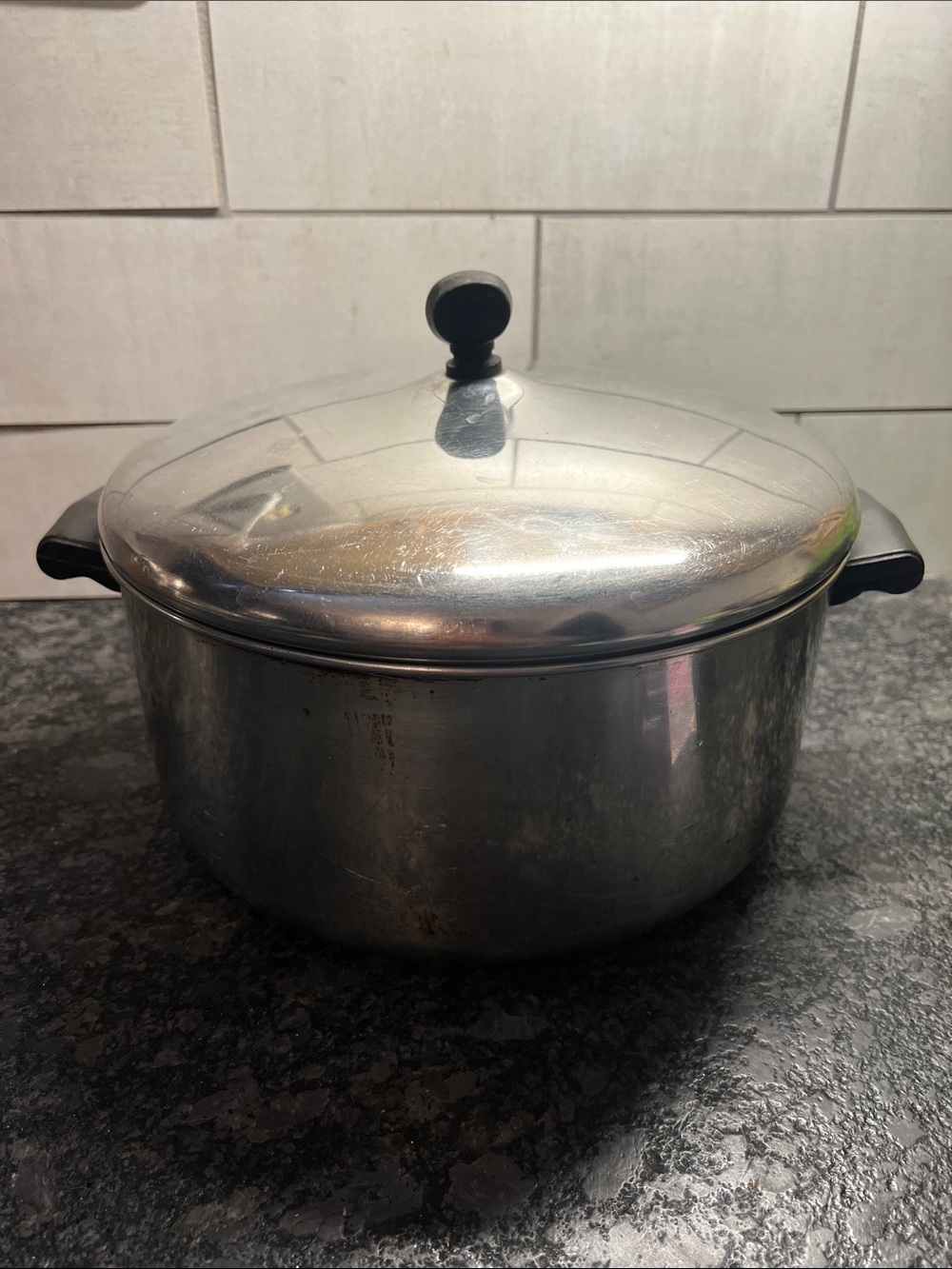 6 qt Farberware Stainless Steel Stock Pot with Lid - Exc condition
